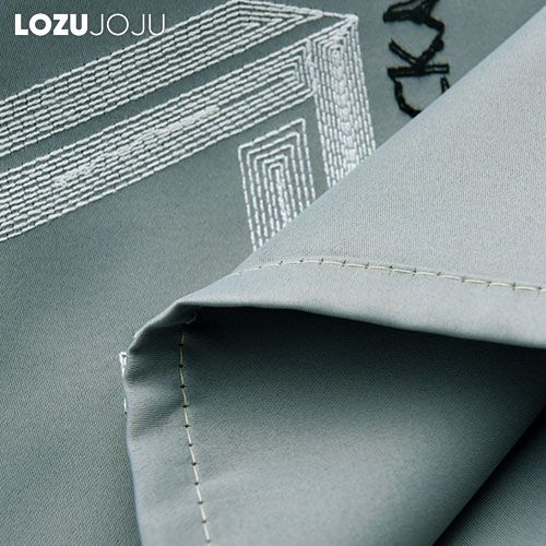 1PC LOZUJOJU Fashionable and Minimalist 70-80% Blackout Degree Embroidered Blackout Curtains for Bedroom Living Room Home Decor