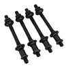 Fahrrad Hinterradnabe Achse 145mm Schwarzer Stahl 95mm Gewinde für Schnellspanner
