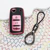 Tpu Leather Car Key Case Cover For Vw Volkswagen Golf 4 5 6 Mk6 Polo Tiguan Passat B5 B6 B7 Jetta Lavida For Skoda Octavia