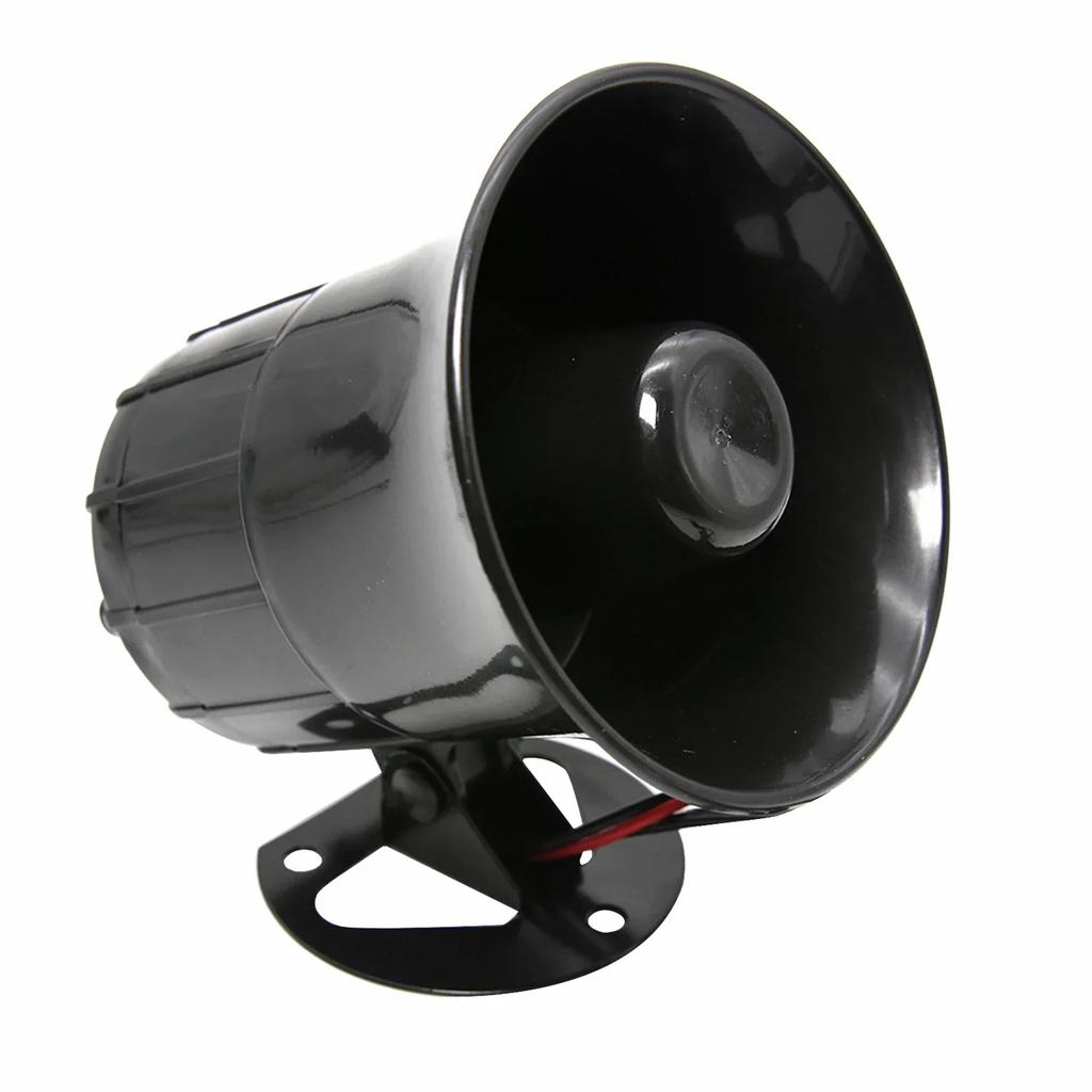 3 Tone Car Horn 12V Loud Sound Horn Fire Siren Horn Speaker Emergency Sound Amplifier Speaker for Most Cars Motorcycles 115DB