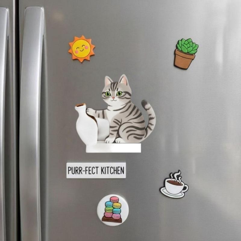 Fridge Magnets,Cute Locker Magnets,Decorative Magnets for Refrigerator Whiteboard Cabinet Kitchen Bronzing Art Gift