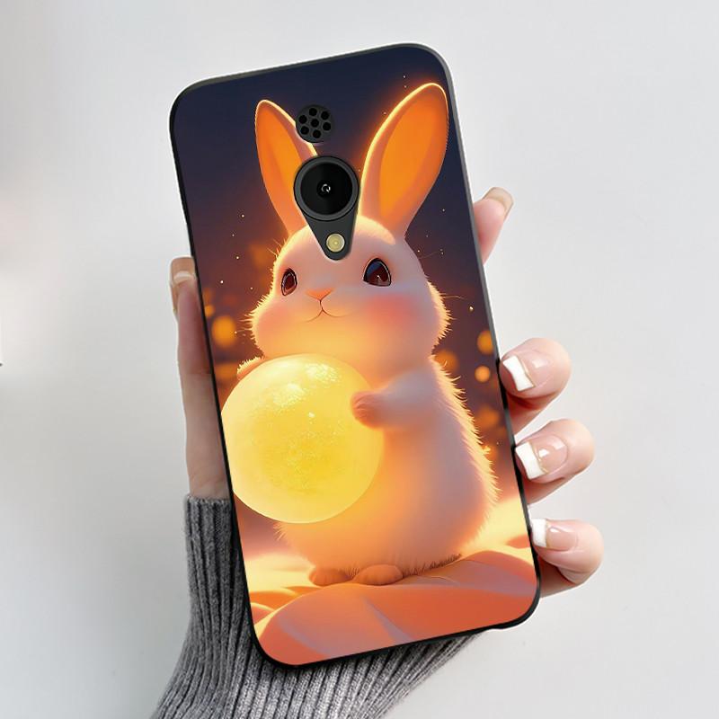 Hülle Für Nokia 150 2G 2023 TA-1582 Hülle Ästhetisch Luxuriös Niedlich Cool Jungen Mädchen Schwarz Matt Weiches TPU Vollschutz Rückseite