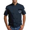 Chef Hat  Print - Men's Casual Short Sleeve Chef Dress