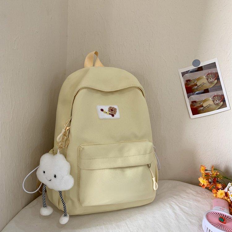 Schoolbag Japanese ins Wind Soft Girl Mini Cute Simple Versatile Shoulder Junior High School Student Lightweight Travel School Bag Backpack