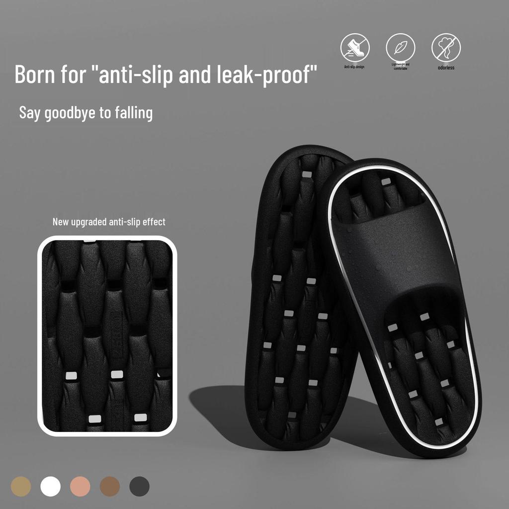 Herren Schnelltrocknende Rutschfeste Duschslipper - Sommer Drainage-Design für Innen-/Badezimmergebrauch
