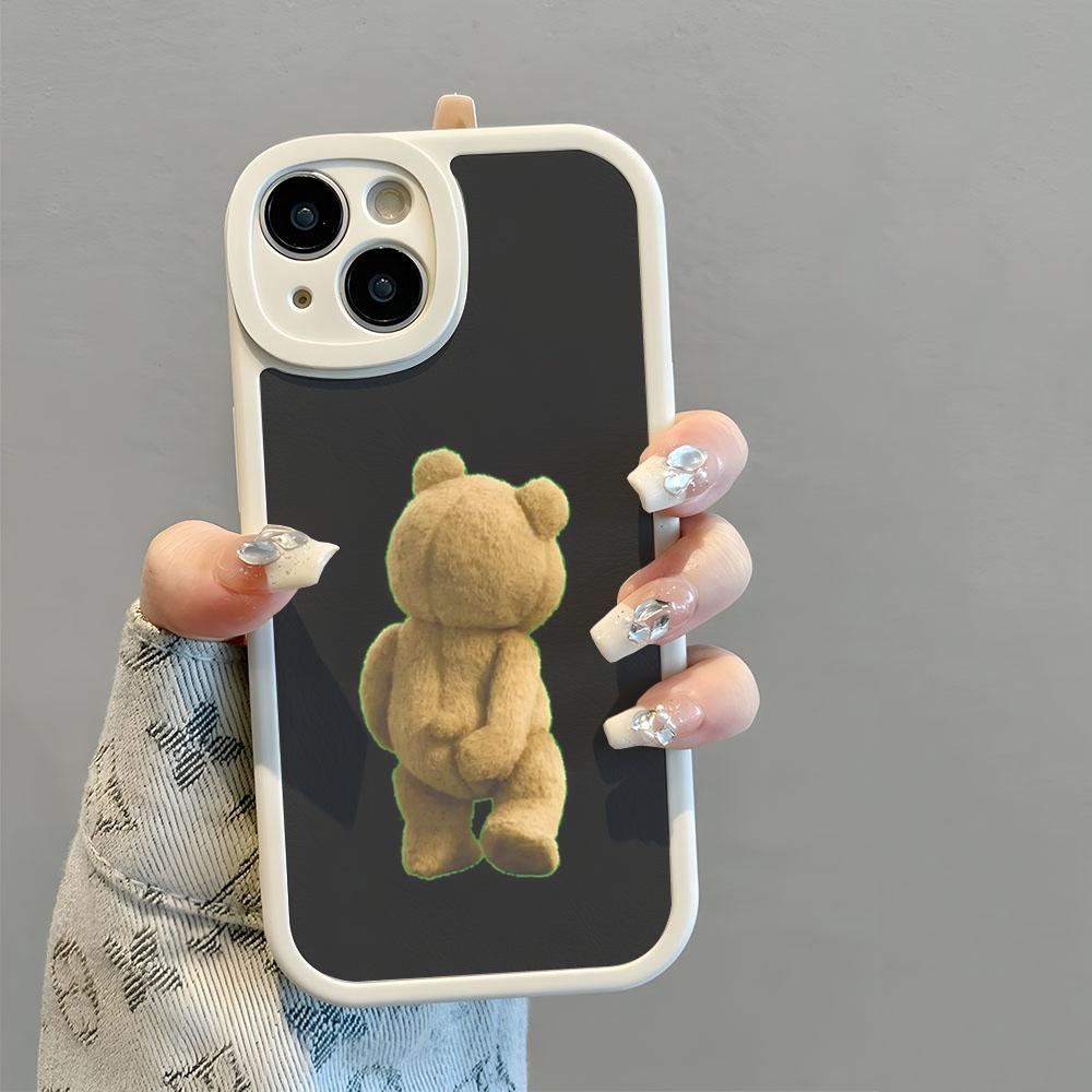 Ted Bear Movie Ted Kiss MY Butt Ass Phone Case New 2025 Lambskin Silicone For IPhone 16 15 14 11 12 13 Pro Max Mini Anti-robbery
