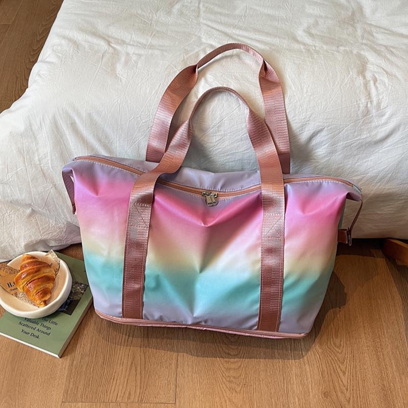 deformable Travel Bag Female Large-Capacity Hand Luggage Dry-Wet Separation Sports Fitness Bag Short-Distance Travel Shoulder Ba