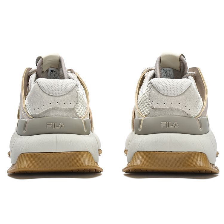 Fila Insetto Fabric Synthetic Leather TPU Modern Fashion Low-Top Dad Shoes Women Sneaker Beige Gray F12W321103FSS