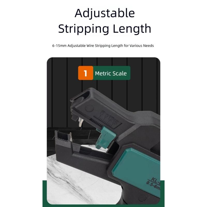 Professional Grade Wire Stripping Pliers Duckbill Design for Precise Cable Stripping Ergonomic Grip and Safety Feature Iron Alloy