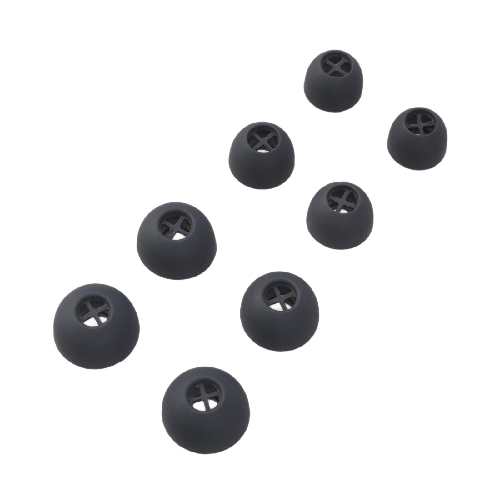 Silicone Earbuds Case for 3 Antislip Dustproof Eartip Ear Caps Earplug Cover Headphone Sleeve 1 чёрный