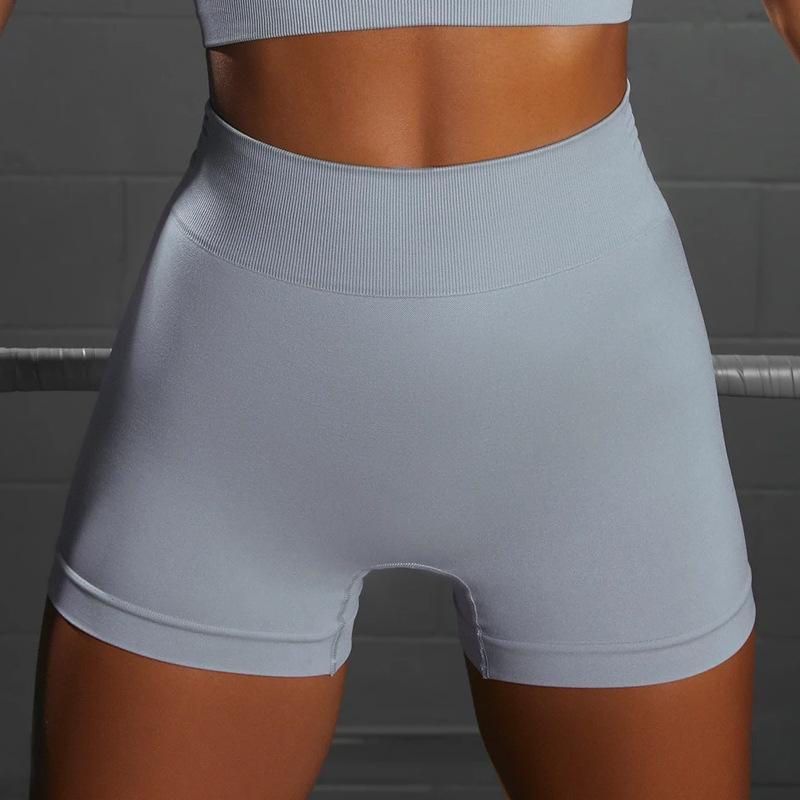 European & American Seamless Yoga Two-Piece: Sexy Women's Fitness Short Set