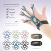 Silicone Finger Stretcher: Five-Finger Resistance Band with Five-Hole Support for Finger Spreading and Decompression Exercises.