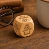 Engraved Reading Dice 1/2Pcs Wooden Decision Dice, 6-Sided Decision-Making for Cube Bookworms, Theme Decider Gift Lovers Natural