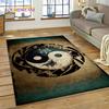 HD Nature Yin Yang 3D Chinese Tai Chi Bagua Rug Carpet for Living Room Bedroom Decor,Non-slip Decoration for Sofa Doormat Gift