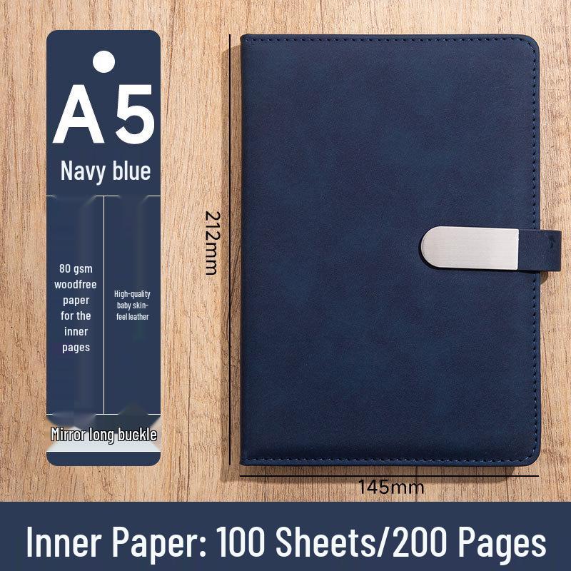 Custom Logo A5 High-End Office Notebook with Premium Cover and Inner Pages