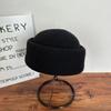 Skin-friendly Knitted Pillbox Hat Structured Fedora Hat Fashion Painter Hat  Dinner