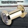 Home Security Optical Glass Wide Angle Door Viewer Door Scope Viewer (Gold)