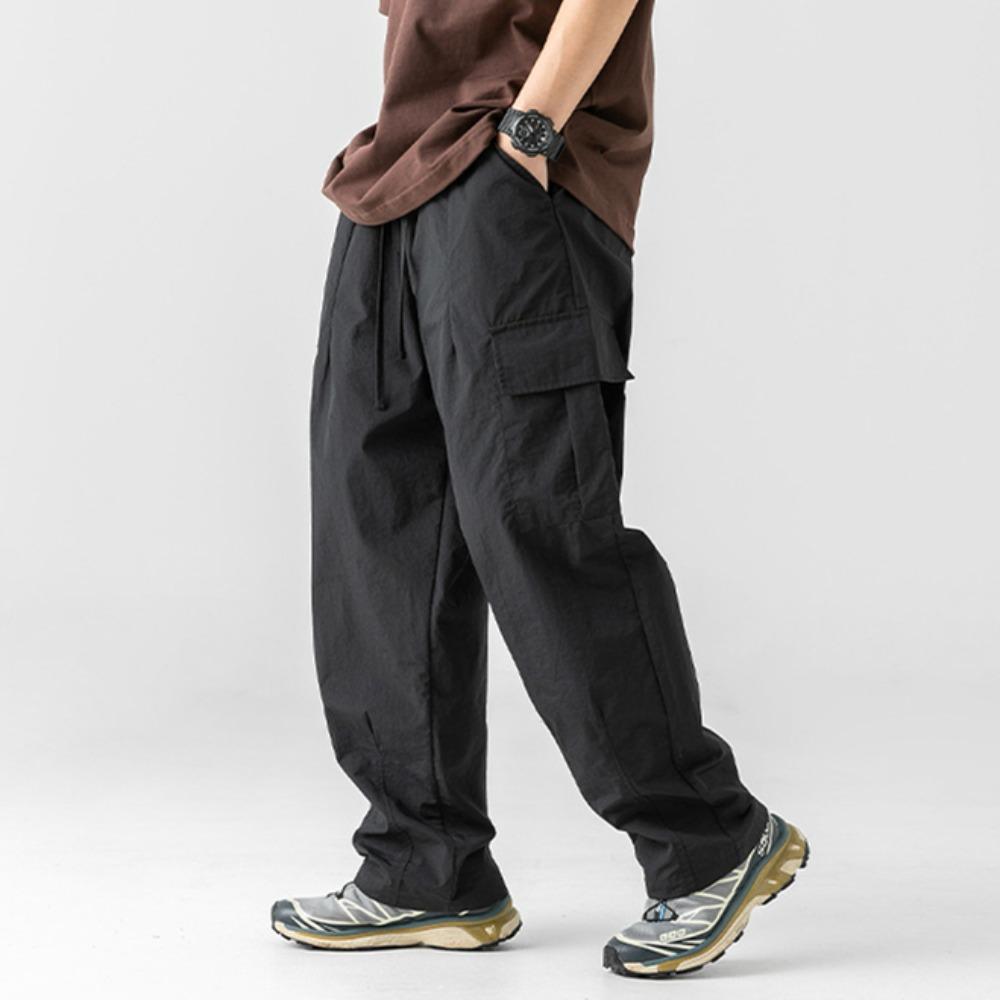 Водоотталкивающие функциональные функциональные брюки с текстурой микро морщин для мужчин — фото 5