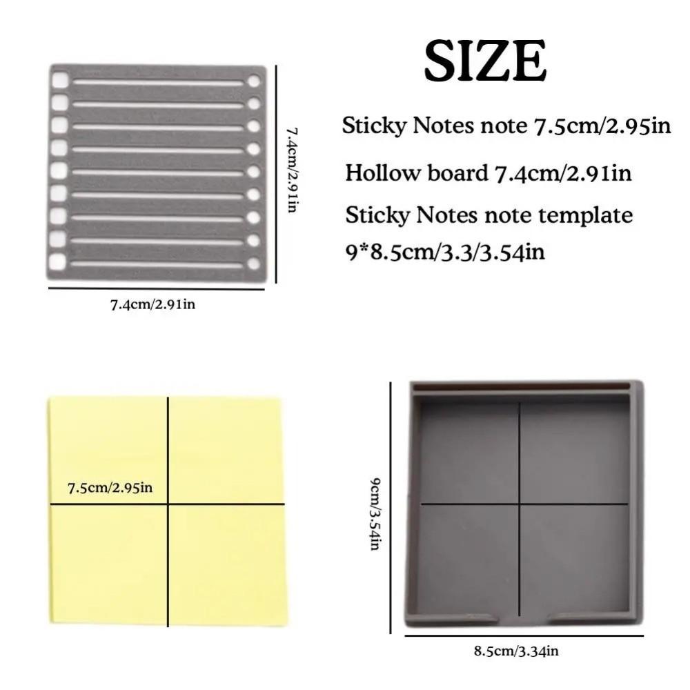 Long-lasting Sticky Note Dispenser Space-Saving Storage Box To-Do List Note Holder