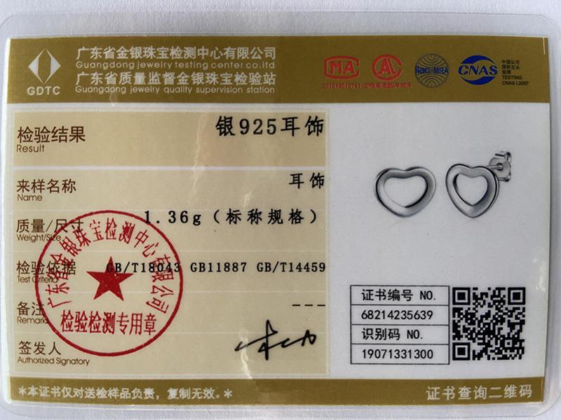 Серьги из стерлингового серебра 925 пробы в форме сердца Модные украшения — фото 6