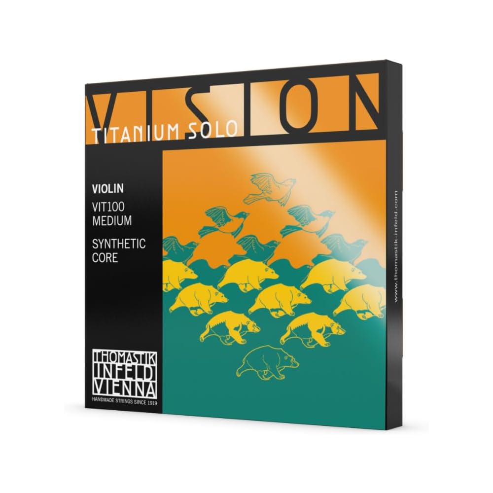Vision Titanium Solo Violin Strings Set E A D G 4/4 VIT100