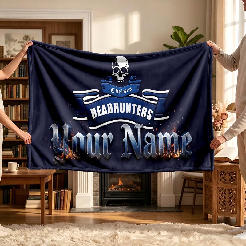 Rangers Fc (37) Personalized Name Blanket Soft Cozy Gift for Sofa Bed Couch Home Decoration