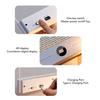 LED Flat Book Light Rechargeable 3 Color Dimmable Flat Reading Light with Timer for Home Dormitory Study