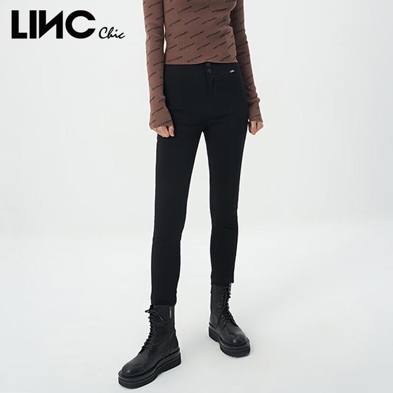 Jinyujie Women's Slim Fit Black Skinny Duck Down Pants