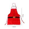 Christmas Apron Santa Claus Kitchen Cooking Baking Greaseproof Apron Holiday Dinner Party Home Decoration Supplies