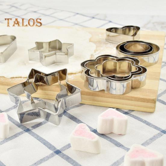 30Pcs/Set Mini Cookie Cutters Set Stainless Steel Easy To Store Fun Shapes Unique Anti-rust Molds for Kids