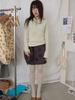 Yeongmailweeo Loose Quilted Skirt (Brown)
