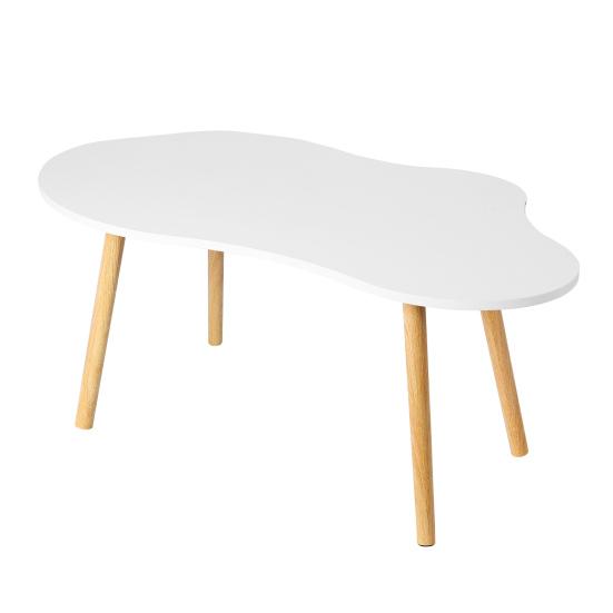 Small Coffee Table, Mid Century Modern Tea Table, Living Room Center Minimalist Display Coffee Table with Cloud