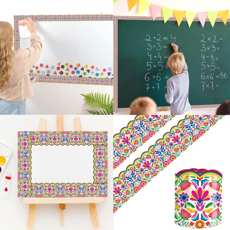 Bulletin Border Trimmer Poster Board Decors Bulletin Board Trim Straight Bulletin Board Border Chalkboard Border Sticker