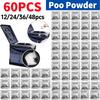 12-60Pcs Emergency Toilet Poo Powder Liquid Waste Gelling Deodorizing Powder Eco-Friendly Toilet Absorbent Gel for Travel