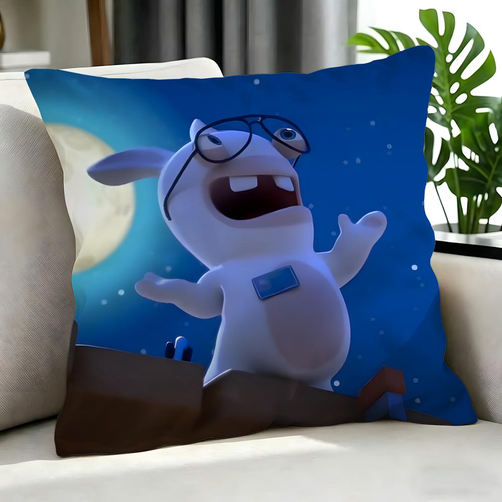 Cartoon Rabbids Invasion Cushion Cover Cushion Cover Set 4Pcs 50X50 45X45 40X40 Pillowcase Decorative Sofa Home Decor