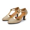 Women Girls Indoor Ballroom Tango Salsa Latin Dance Shoes Party Heels 5.5cm Heels