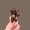 Korean Cute Bear Velvet Hair Clip New Ladies Side Lovely Teen Versatile Duckbill  Stylish  Ornament  Soft  Elegant  Convenient