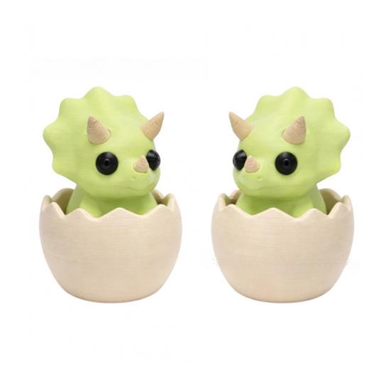 huaqianguhh Dinosaur Egg Clicker Fidget Toy, 3D Printed Dino Eggshell Finger Clicker, Pocket Size Push Button Toy for Anxiety Stress Relief