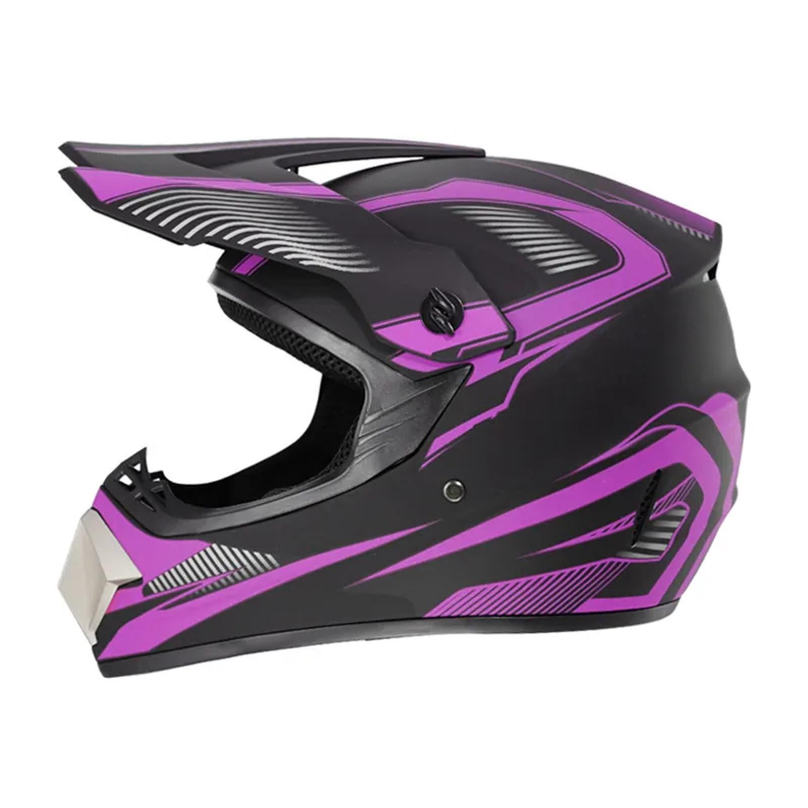 

Шлем для электромобиля, мужской шлем, полное покрытие, гоночный локомотивный шлем, шлем для горного велосипеда L фиолетовый