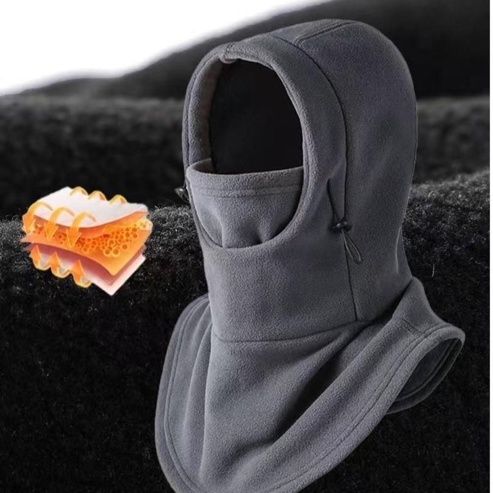 New Warm Scarf Mask Integrated Hat Windproof Coldproof Helmet Cap 3-in-1 Breathable Neck Warmer Autumn and Winter