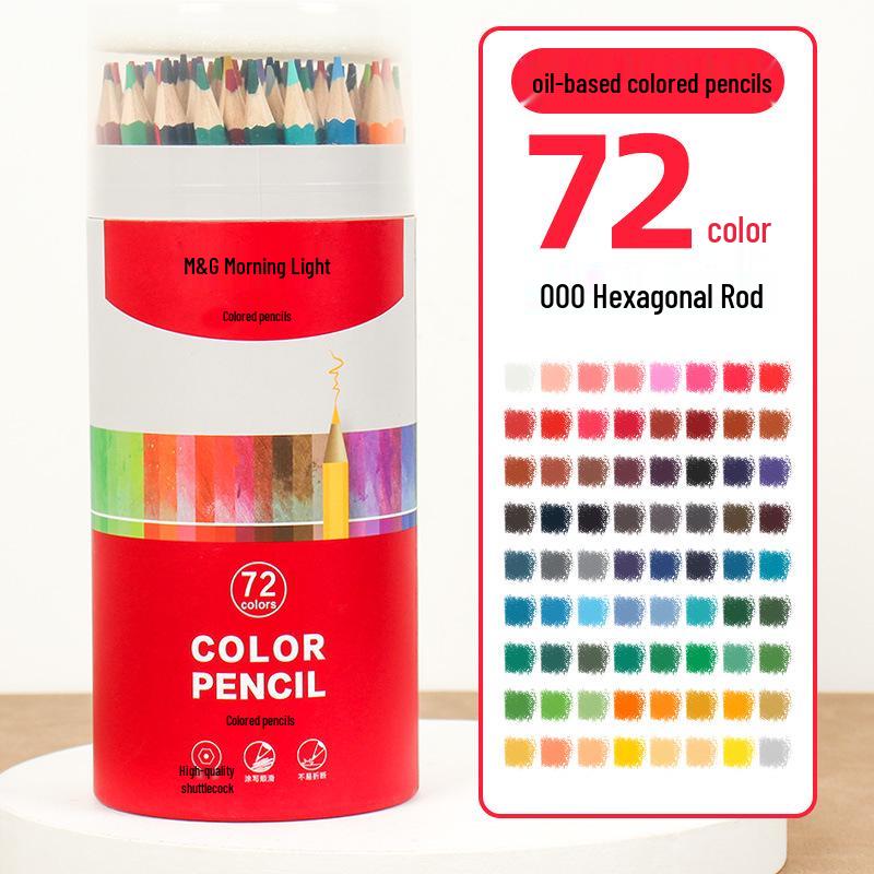 Morning Light No-Sharpen Water-Soluble & Oil-Based Colored Pencils for Kindergarten & Primary Students