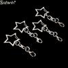 30Pcs Unique Alloy Star Keyring Pendant Star Shaped Clasp For DIY Projects