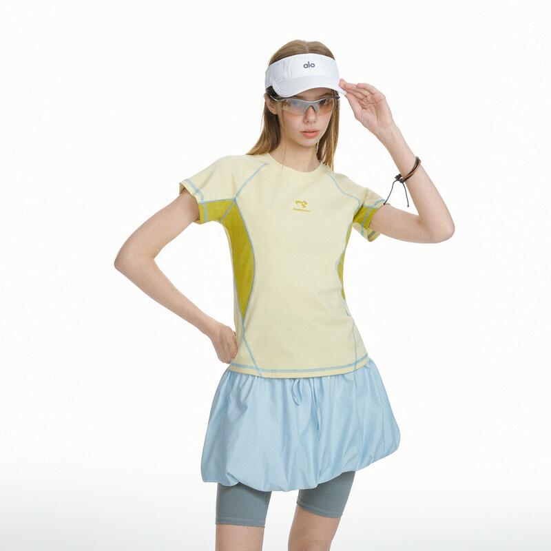 BEETLE TOWN Color Block Slim Fit Short Sleeve T-Shirt M