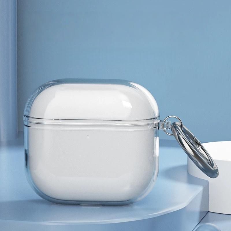 

Чехол для AirPods 4-го поколения, противоударный, полностью защитный чехол для наушников со шнурком-карабином для AirPods 4, чехол - кристально чистый For Airpods 4 Case прозрачный