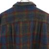TOWNCRAFT 60s Made in Japan Wool Blend Flannel Vintage Check Pattern Long sleeve Open collar shirt Men's Used