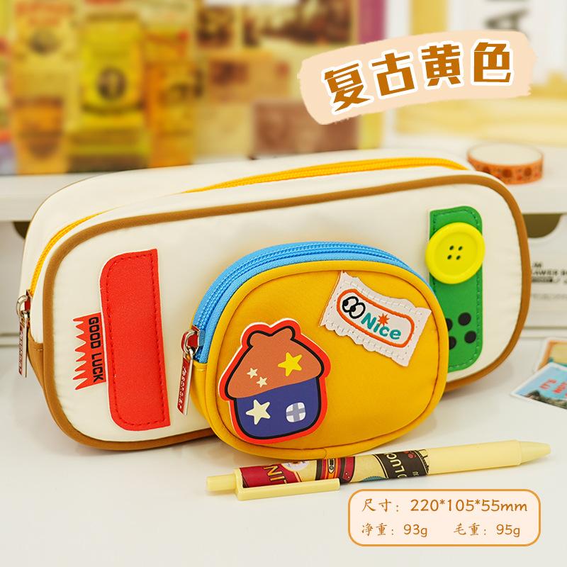 Cute Cartoon Cat Pencil Case Student Stationery Box Large Capacity High Value Boys and Girls Pencil Case Stationery Pencil Case