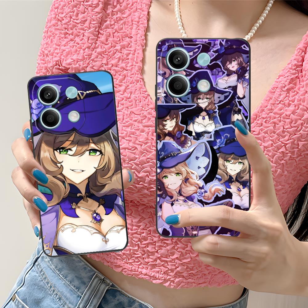 Game GI Lisa Mobile Phone Case for Xiaomi Redmi 15 14 13 12 A5 3 2 1 C Plus 4G 5G Colorful Printing Cover Cover Luxury Pretty