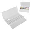24 Fächer faltbare Malpalette Box Weiß Aquarell Mischschale Outdoor Feld Malerei