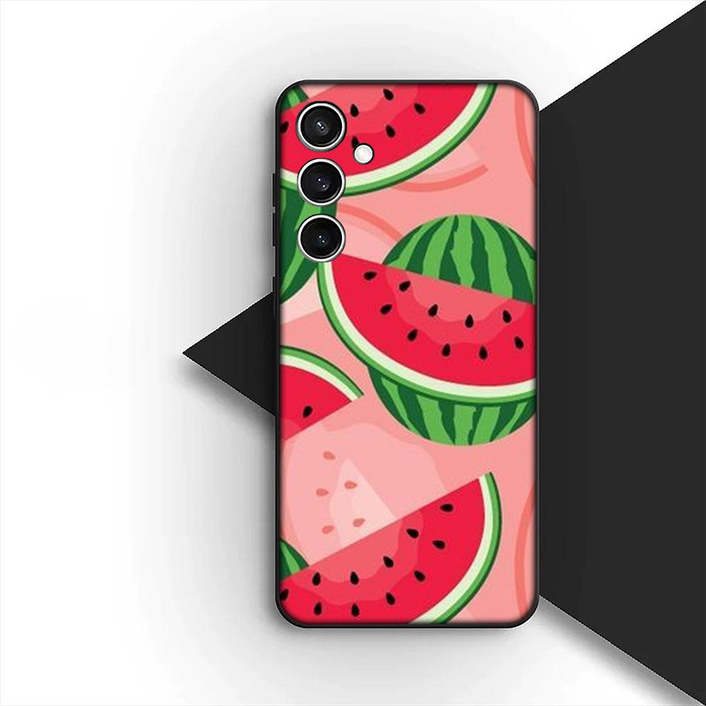 Kirsch Erdbeer Frucht Sommer Avocado Zitrone Hülle für Samsung Galaxy S25 S24 S23 FE Ultra Plus S7 Edge S25+ S23+ A56 5G Hülle