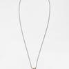 August Harmony Water Drop Oval Chain Necklace / 2color